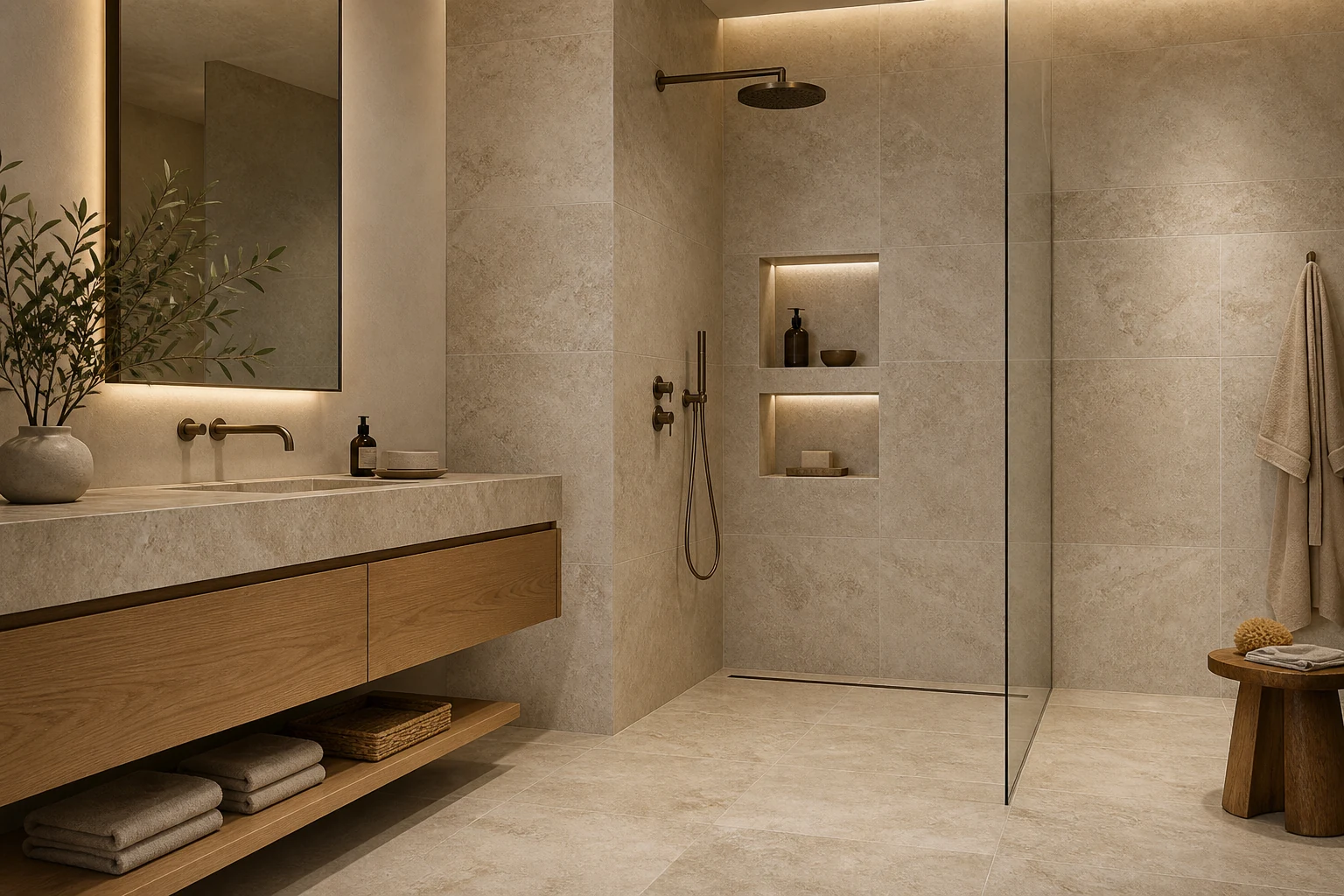 Marble-Look Porcelain Tiles 2